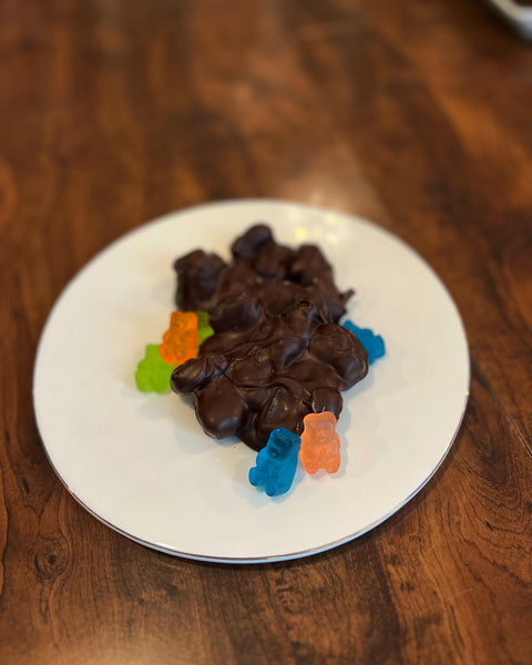 Chocolate Gummy Bear Clusters – Hercules Candy and Chocolate Shop