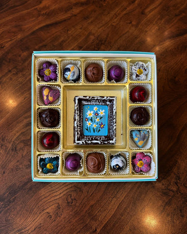Mother's Day Hand Painted Truffle Box