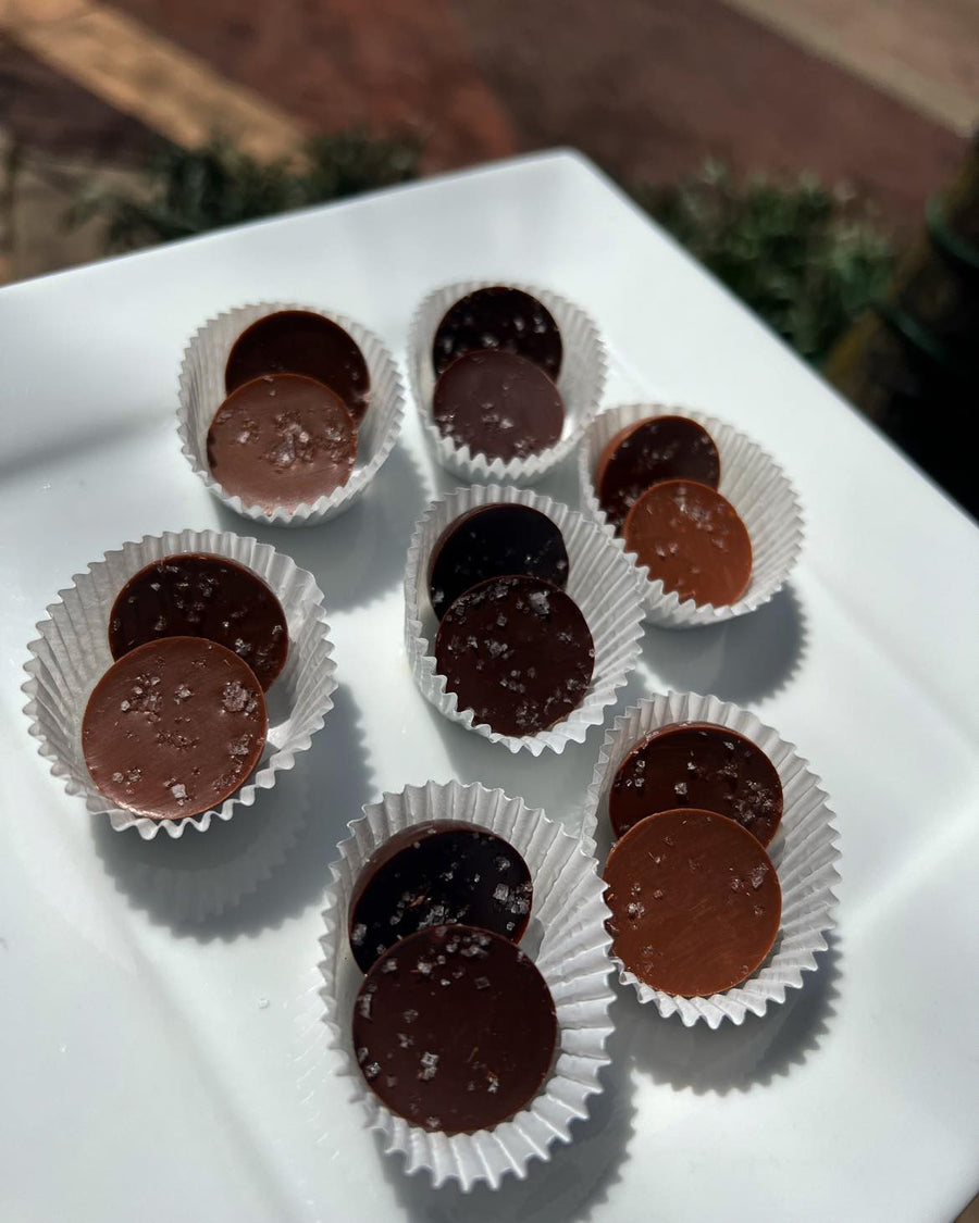 Milk or Dark Chocolate Fleur De Sel (Sea Salt)